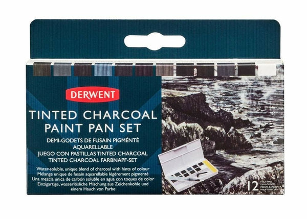 Derwent Tinted Charcoal Paint Pan Set