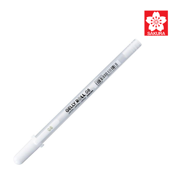 Sakura Gelly Roll White Pen 08 