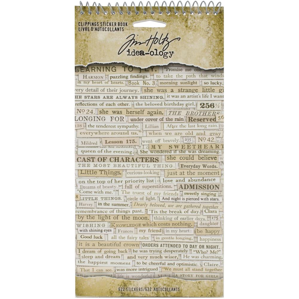 Tim Holtz Ideology Clippings Sticker Book