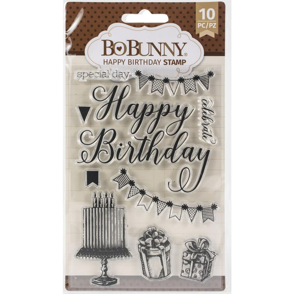 BoBunny Happy Birthday Stamp Set