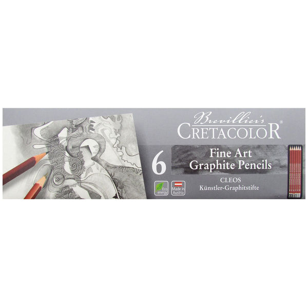 Cretacolor Fine Art Graphite Pencils (set of 6 in a tin)