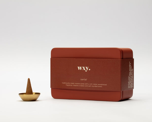WXY Incense Cones -Santal- Terracotta