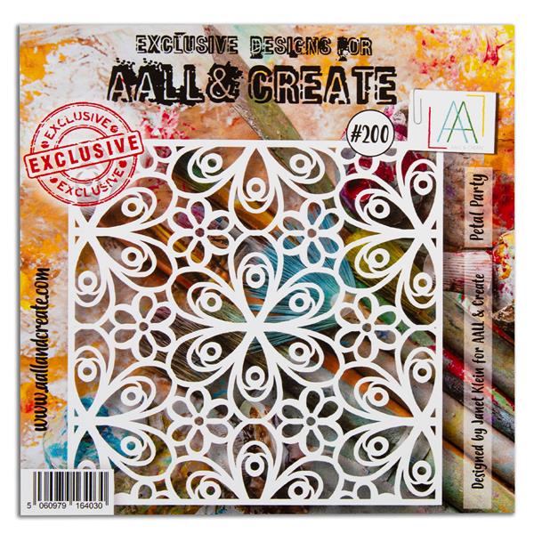 Aall & Create Petal Party Stencil