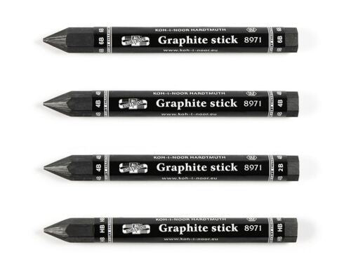 HEXAGONAL GRAPHITE CRAYON - various shades -water-soluble