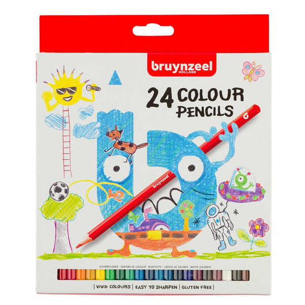 Bruynzeel 24 colour pencils for Children