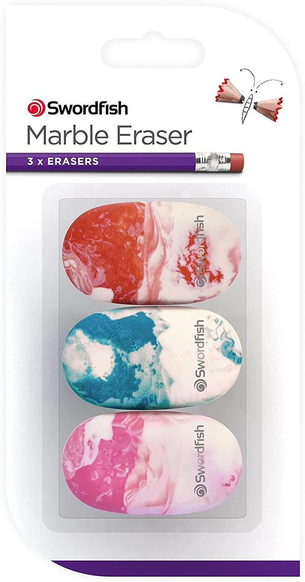 Swordfish Marble Eraser (x3)