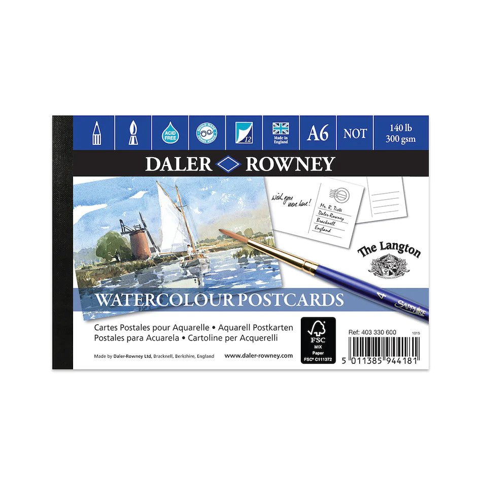 Daler Rowney Watercolour Postcards