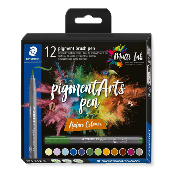 Staedtler Pigment Art Pens Nature Colours 12