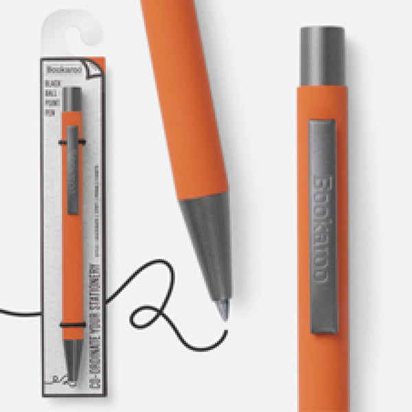 Bookaroo black ball point pen (Orange)