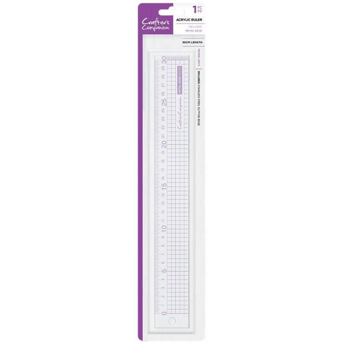 Metal edge acrylic ruler – EverythingArt