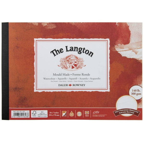 The Langton Hot Pressed Watercolour Pads