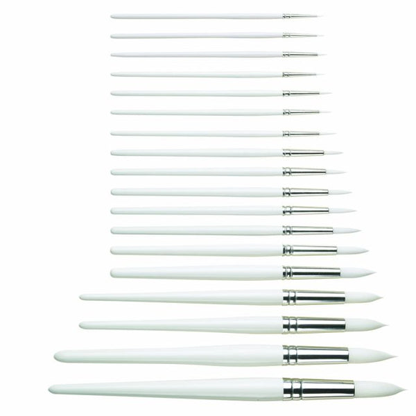 Series 31 Polar- White Nylon Round Brush