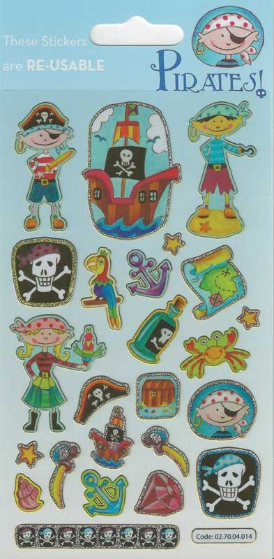 Pirates Theme Stickers